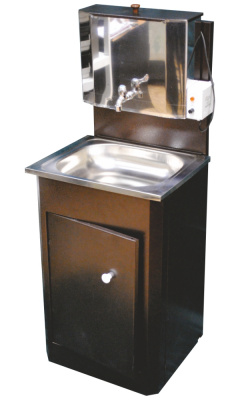 Дачный умывальник Мойдодыр ЭВБО из нержавейки (20 л, античная медь)