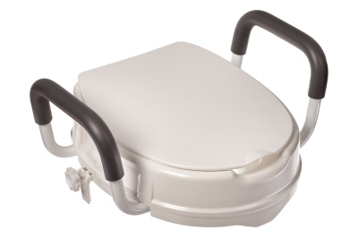 Насадка для унитаза с поручнями и крышкой BX110