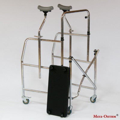 Ходунки на 4 колесах с подмышечной опорой Оптим FS914H