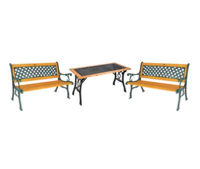 Стол и 2 кресла + 2 скамьи Garden4you SH6674