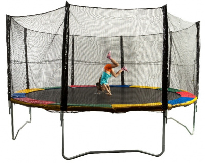 Батут с защитной сеткой и лестницей Sundays Acrobat-D465 см