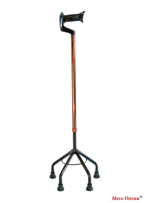 Трость с четырьмя ножками Оптим ТР4 высокое основание