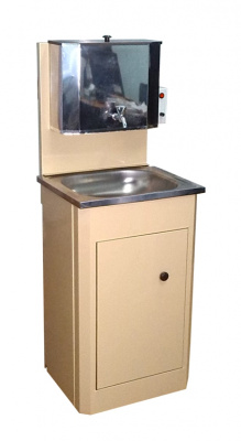 Дачный умывальник Мойдодыр ЭВБО из нержавейки (20 л, бежевый)