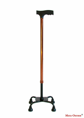 Трость с четырьмя ножками Оптим ТР4 (малое основание)