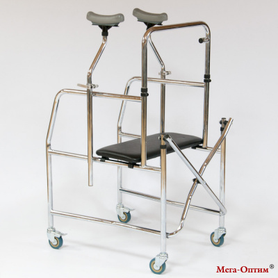 Ходунки на 4 колесах с подмышечной опорой Оптим FS914H