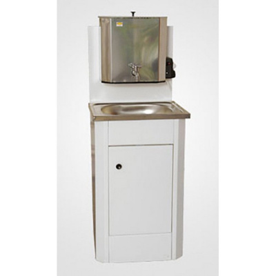 Дачный умывальник Мойдодыр ЭВБО из нержавейки (20 л, белый)