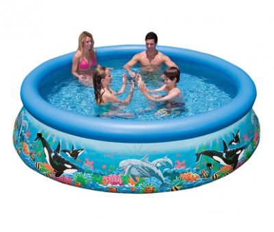 Бассейн 366х76 см Easy Set Риф океана Intex 28134/54904