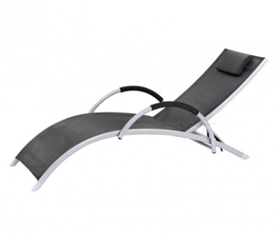 Шезлонг черный  Sundays 770505А