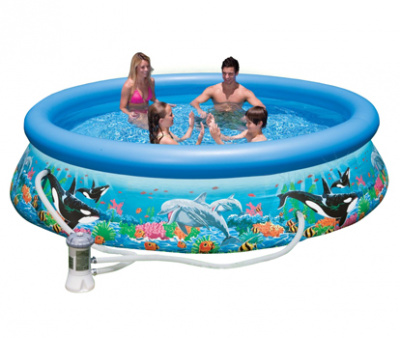 Бассейн с комплектом 305х76 см Easy Set Риф океана Intex 28126/54902