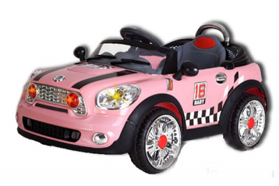Электромобиль Mini Cooper Розовый Sundays JE118