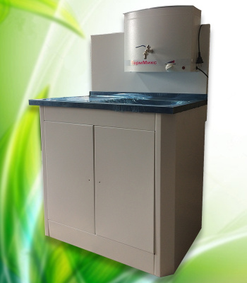 Умывальник с подогревом ТермМикс-Тандем  17л "Белый" (металл.кран)