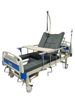 Кровать медицинская механическая с санитарным оснащением и кардиокреслом Heiler BH113